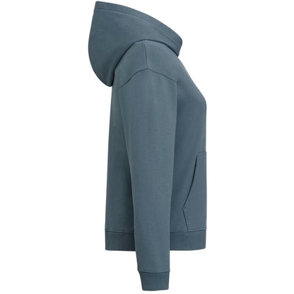 Right View of Blue tentree Organic Cotton Classic Hoodie - Women's plain