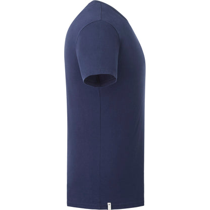 Right View of Blue tentree Organic Cotton Short Sleeve Tee - Men's plain
