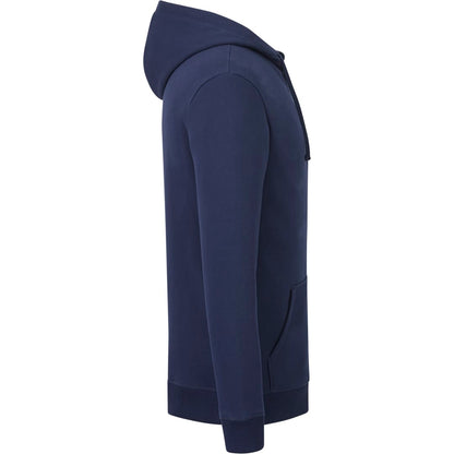 Right View of Blue tentree Organic Cotton Zip Hoodie - Men's plain