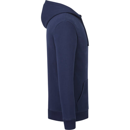 Right View of Blue tentree Organic Cotton Zip Hoodie - Men's plain