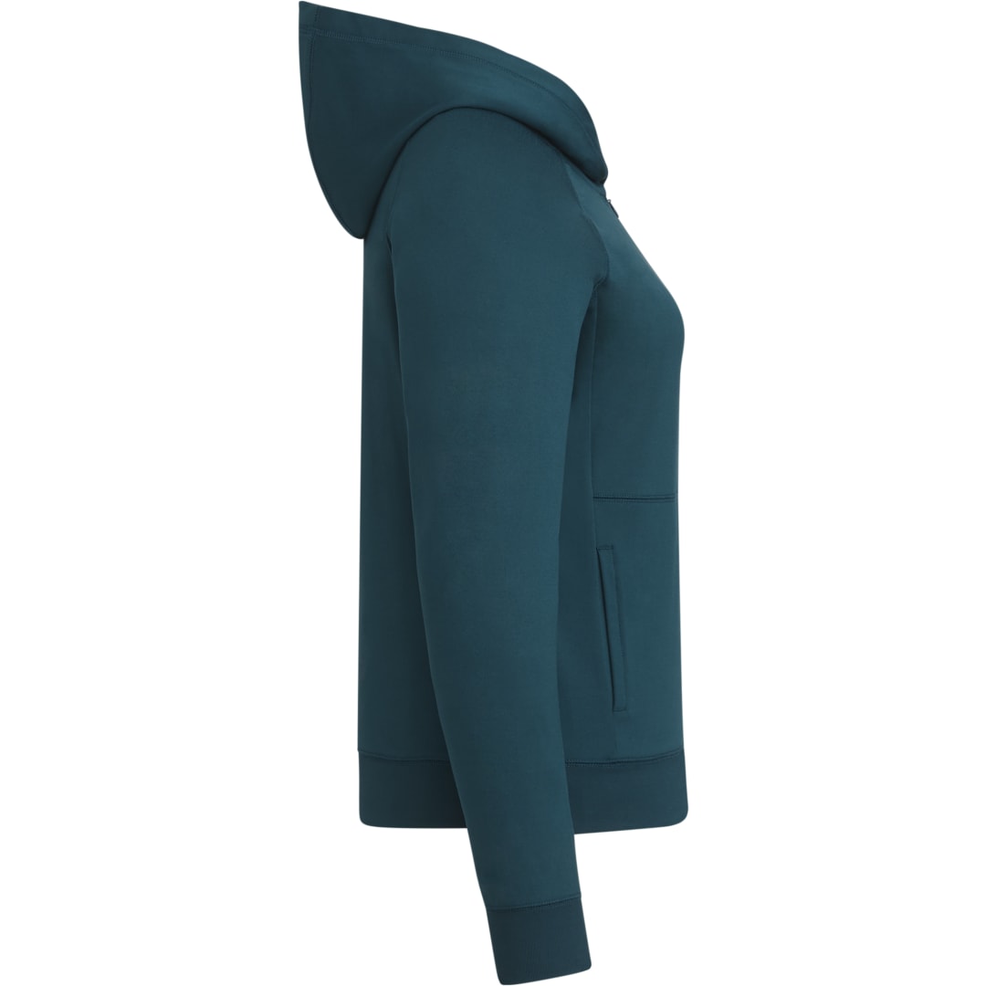 Right View of Blue tentree Stretch Knit Quarter Zip - Women's plain