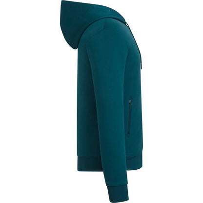 Right View of Blue tentree Stretch Knit Zip Up - Men's plain
