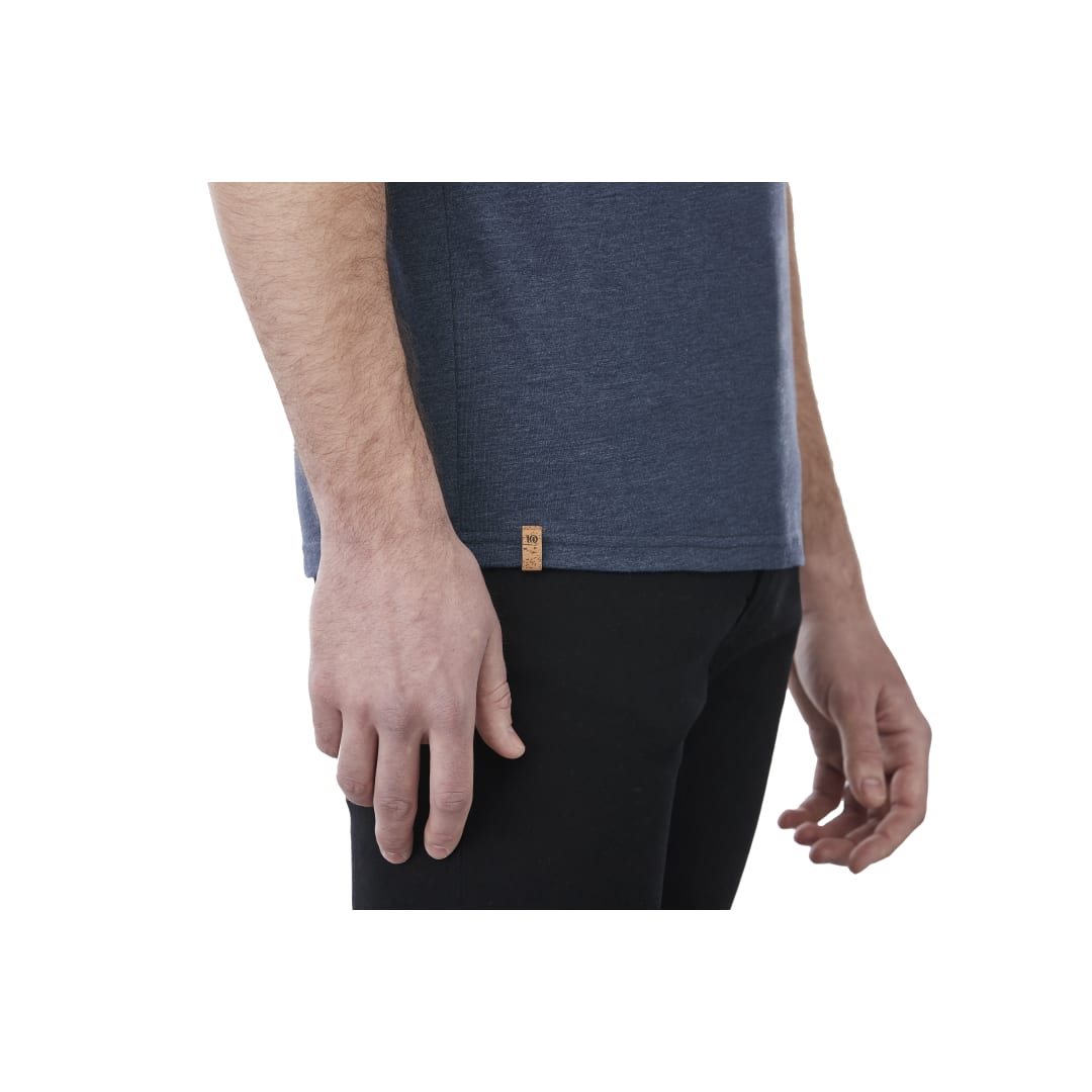 Right View of Blue tentree TreeBlend Classic T-Shirt - Men's