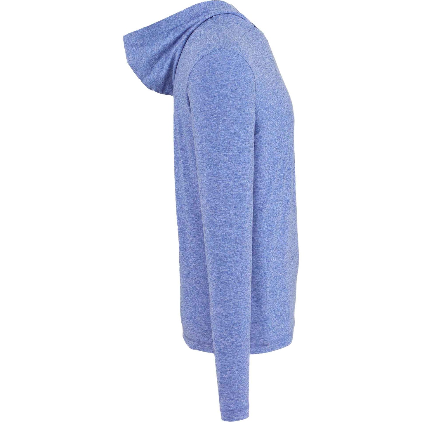 Right View of Blue WELLABLE Men's Knit Hoodie plain