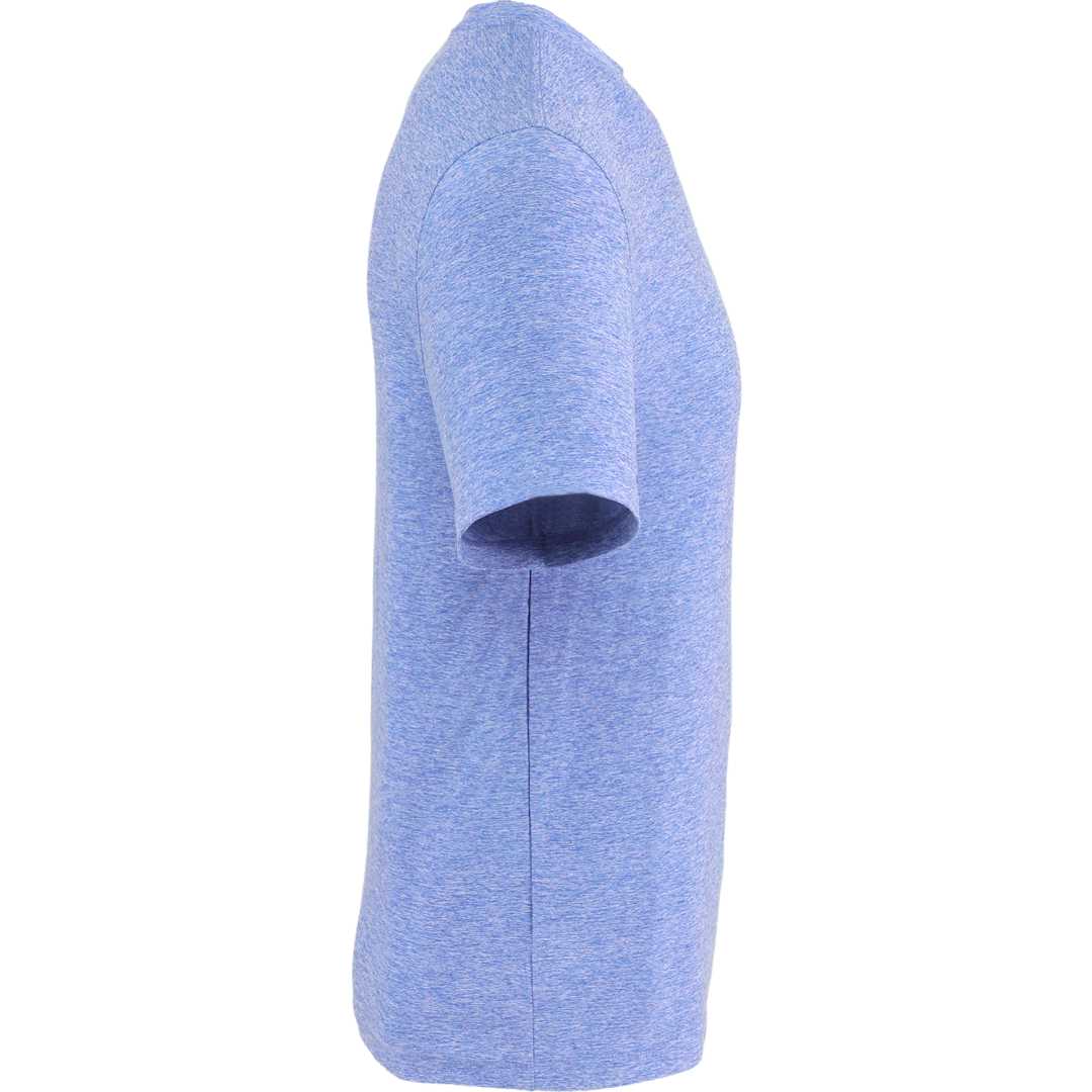 Right View of Blue WELLABLE Men's Short Sleeve Tee plain