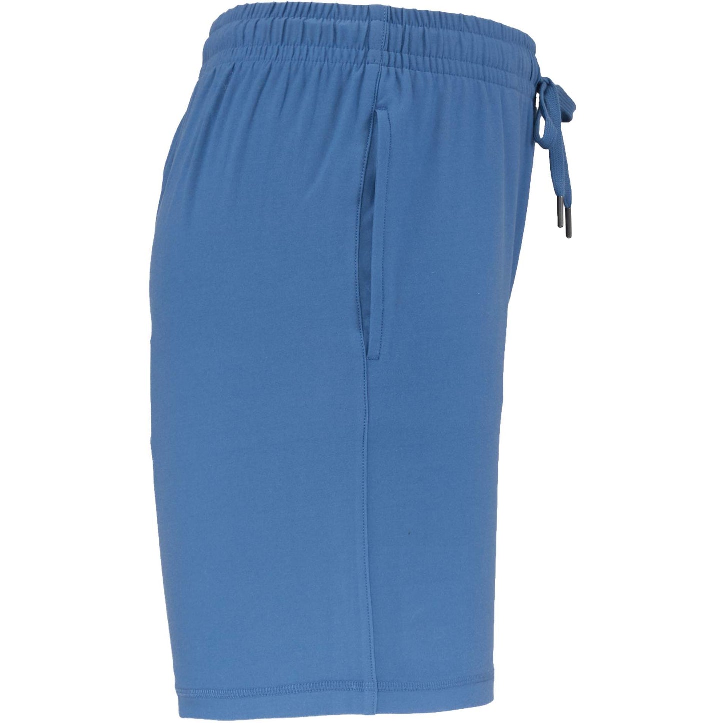 Right View of Blue WELLABLE Women's Knit Short plain