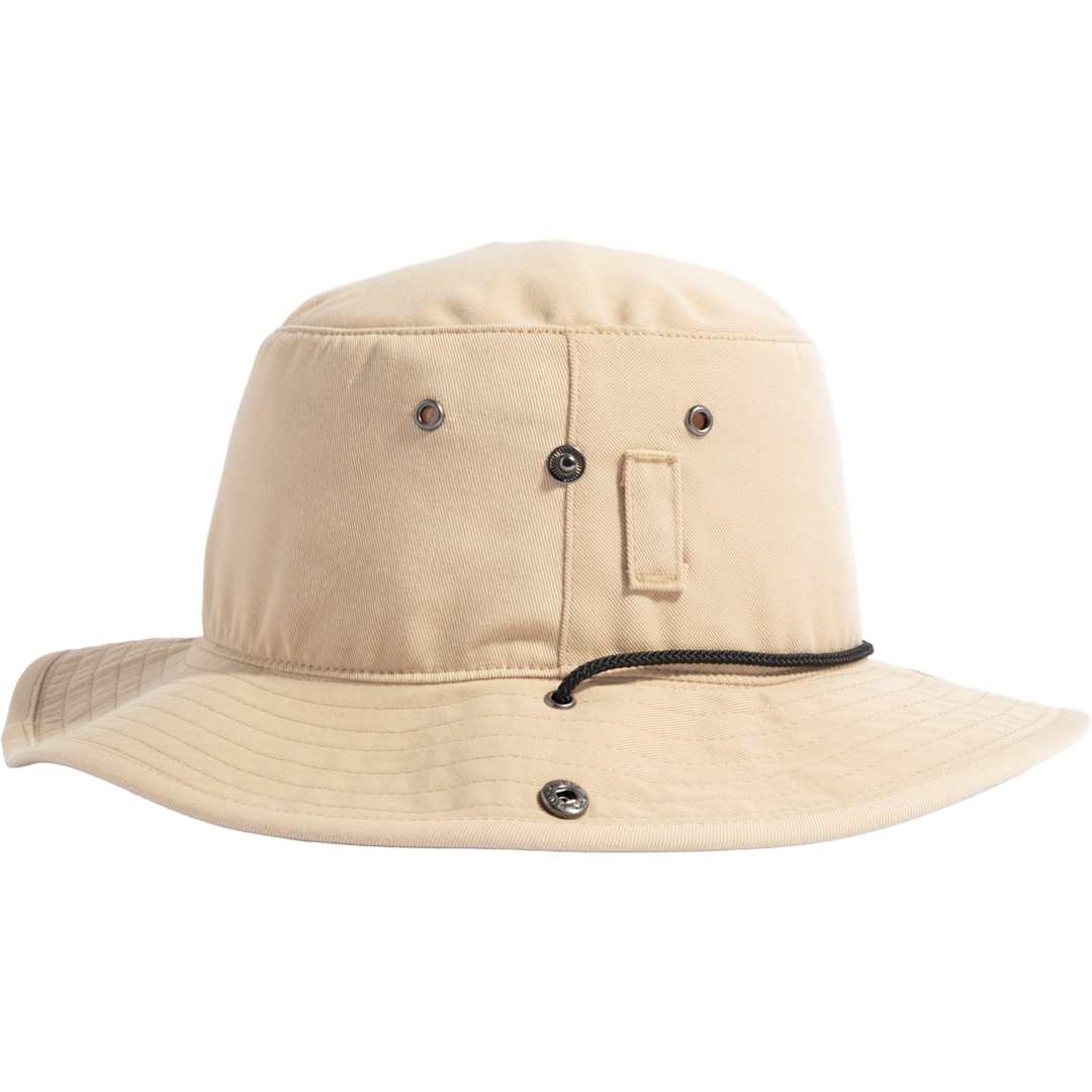 Right View of Brown Coal Seymour Flat Brim Hat plain