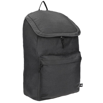 Right View of Gray Merchant & Craft Recycled 15" Laptop Backpack plain