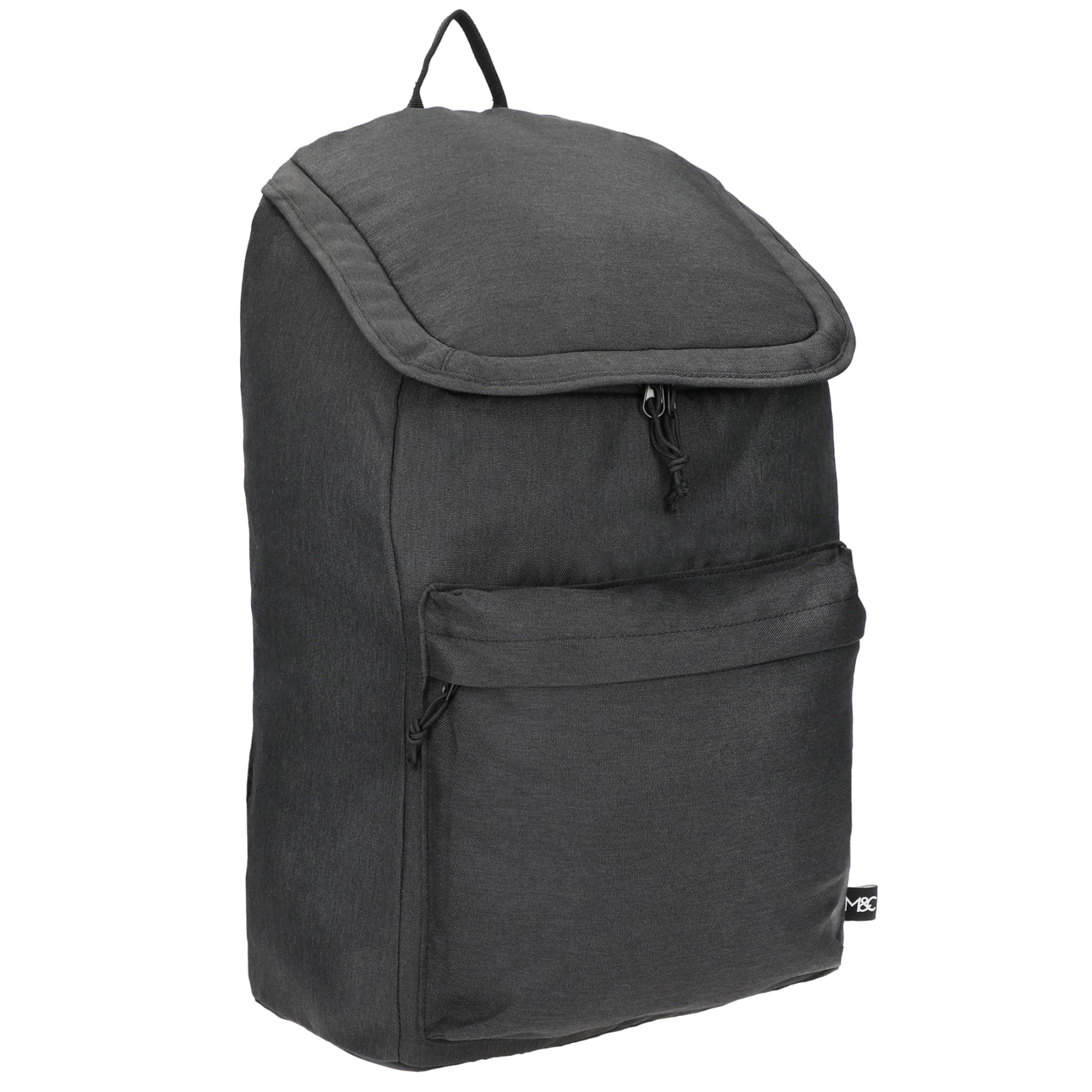 Right View of Gray Merchant & Craft Recycled 15" Laptop Backpack plain