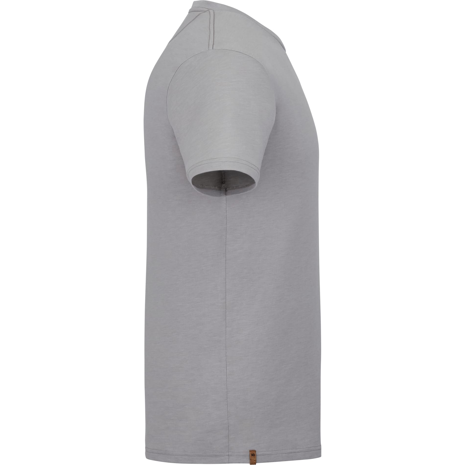 Right View of Gray tentree TreeBlend Classic T-Shirt - Men's plain