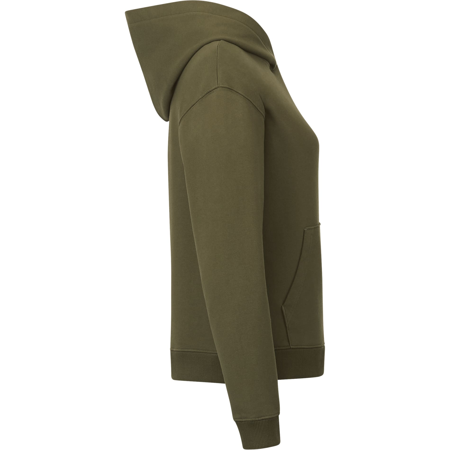Right View of Green tentree Organic Cotton Classic Hoodie - Women's plain
