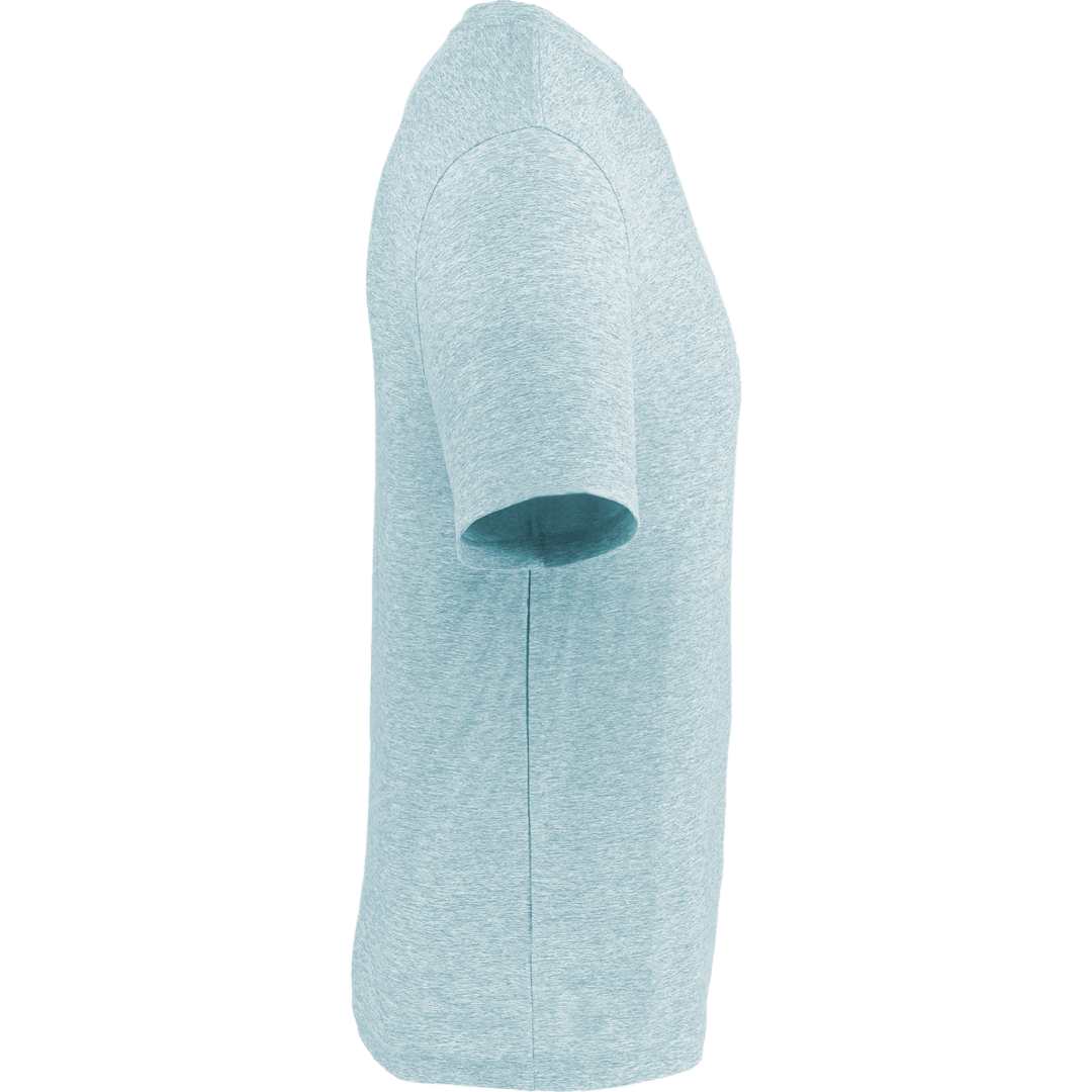 Right View of Green WELLABLE Men's Short Sleeve Tee plain