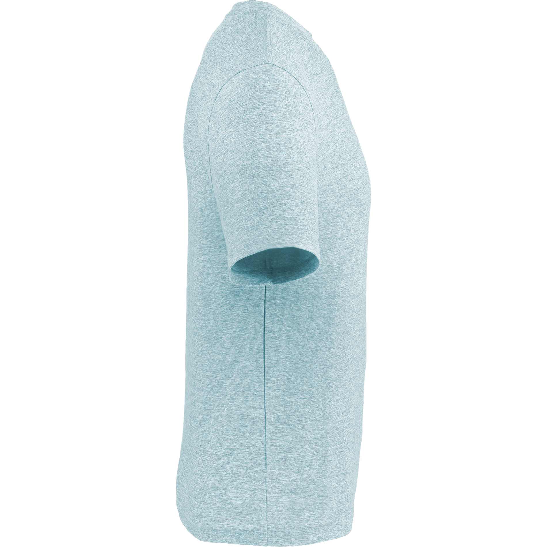 Right View of Green WELLABLE Men's Short Sleeve Tee plain