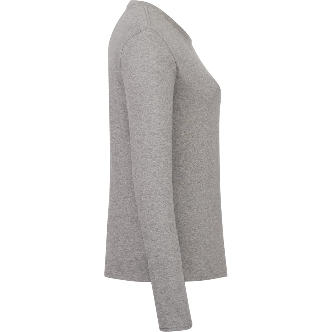 Right View of Grey tentree Organic Cotton Longsleeve Tee - Women's plain