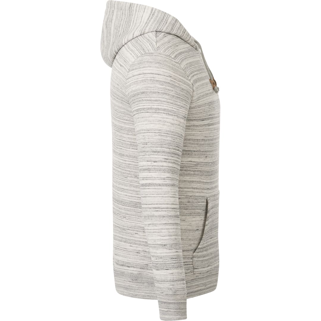 Right View of Grey tentree Space Dye Classic Hoodie - Men's plain