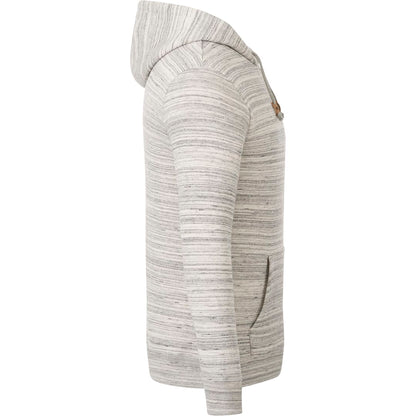 Right View of Grey tentree Space Dye Classic Hoodie - Men's plain