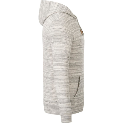 Right View of Grey tentree Space Dye Classic Hoodie - Men's plain
