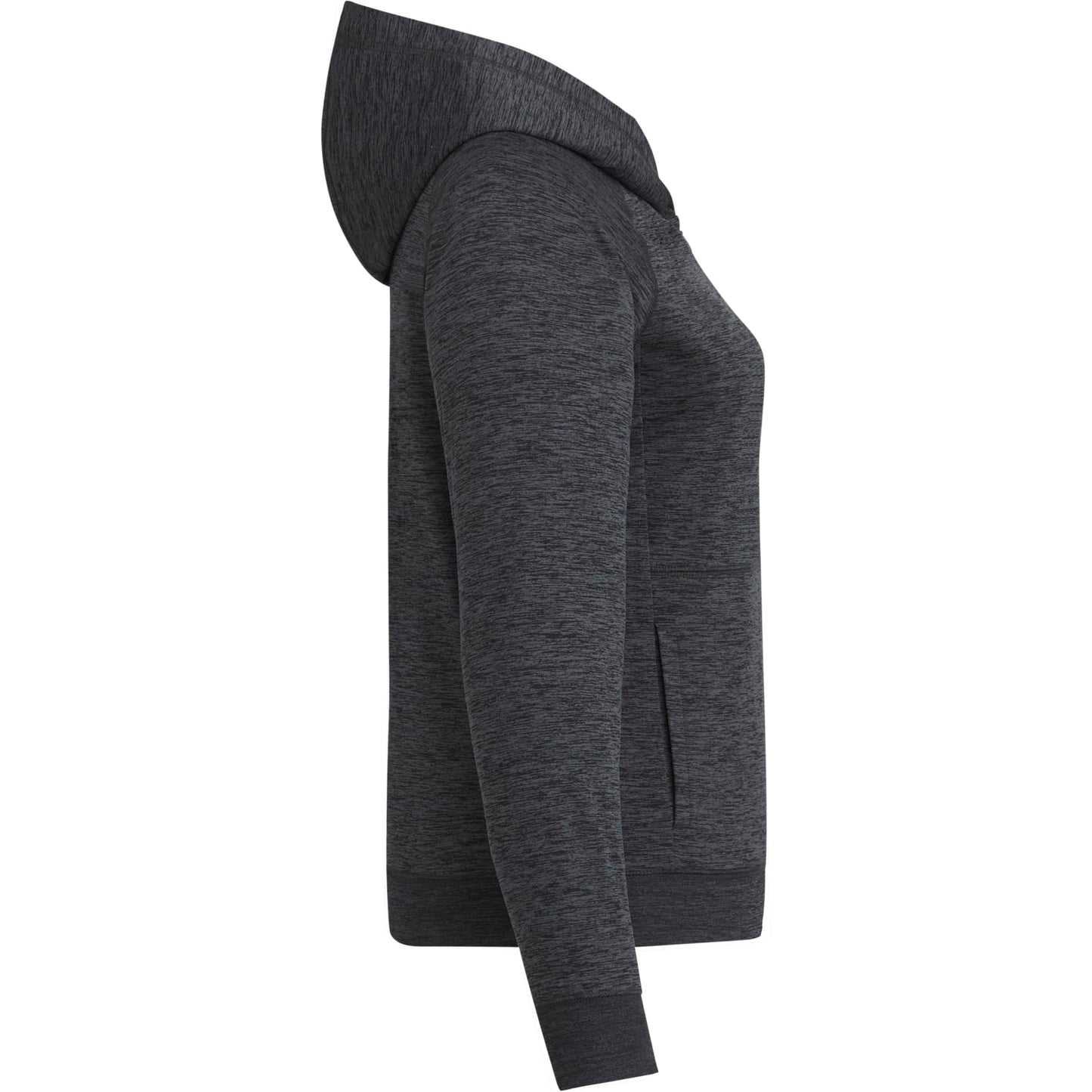 Right View of Grey tentree Stretch Knit Quarter Zip - Women's plain