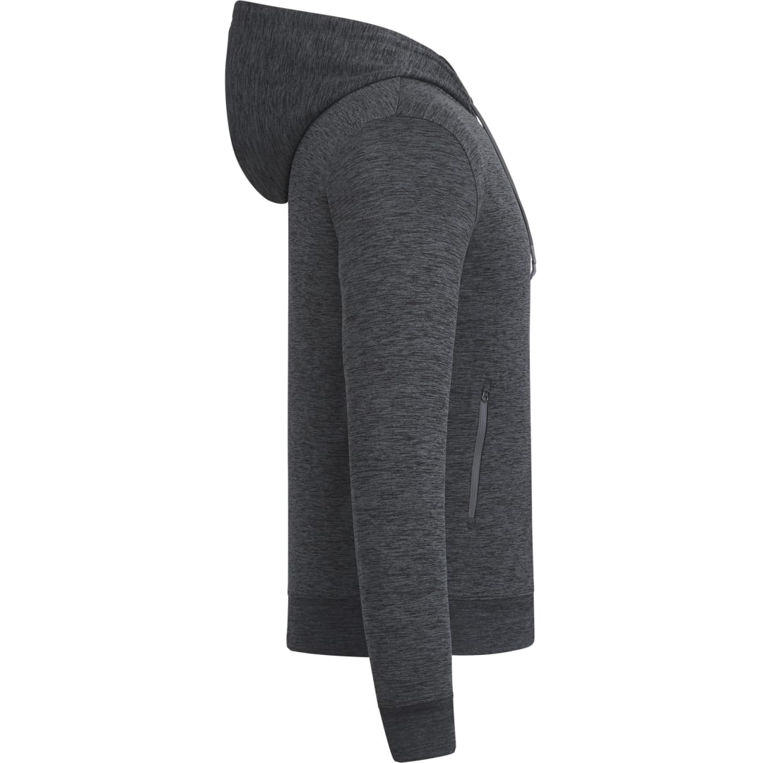 Right View of Grey tentree Stretch Knit Zip Up - Men's plain