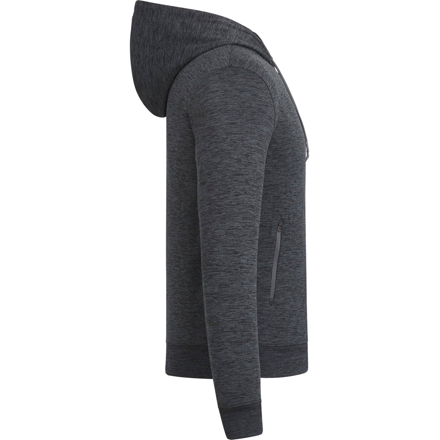 Right View of Grey tentree Stretch Knit Zip Up - Men's plain