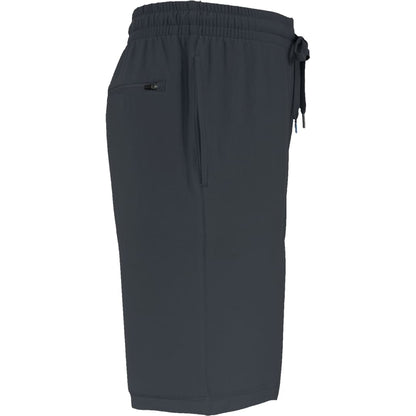 Right View of Grey WELLABLE Men's Knit Short plain