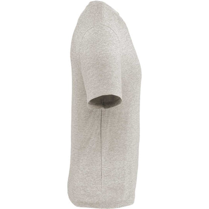 Right View of Grey WELLABLE Men's Short Sleeve Tee plain