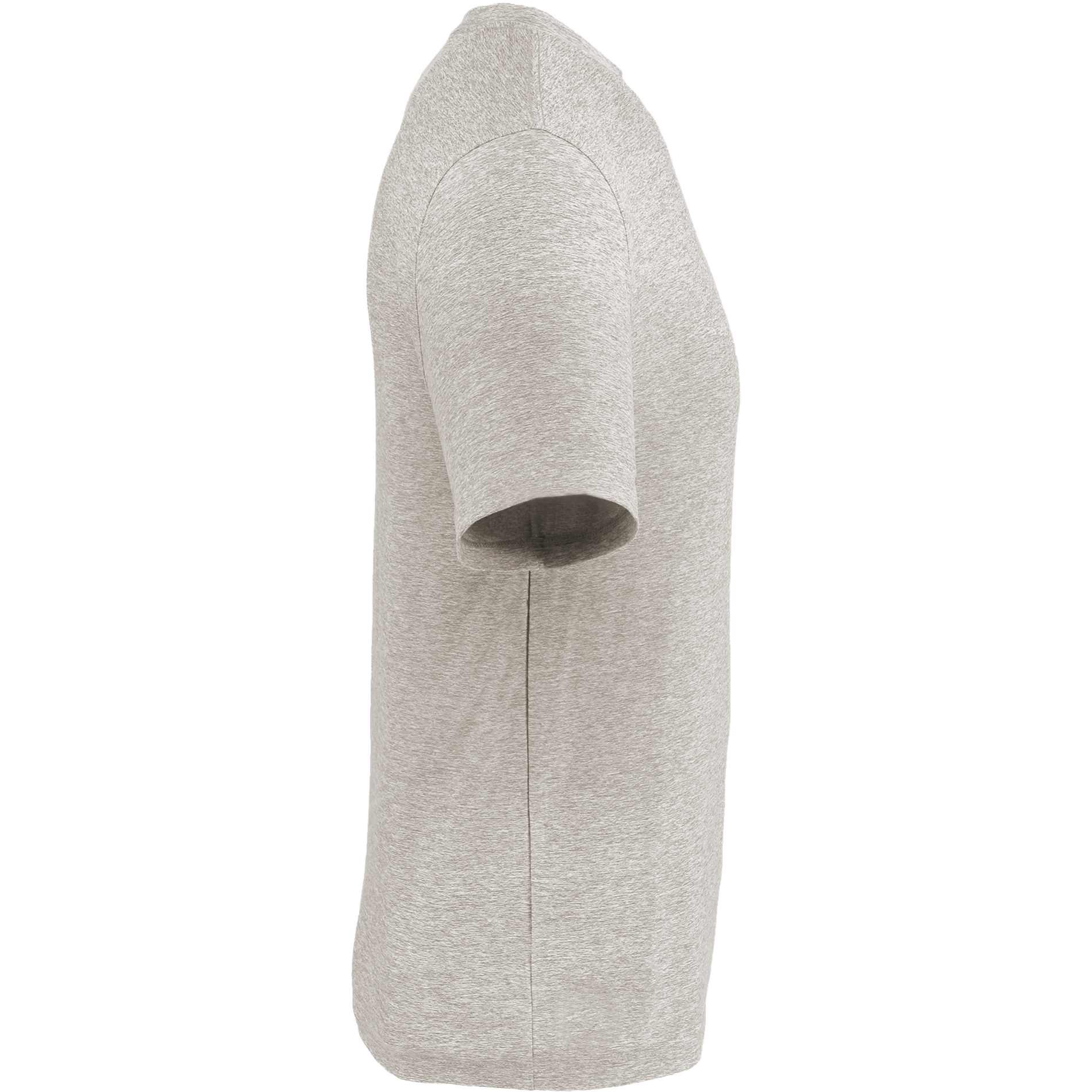 Right View of Grey WELLABLE Men's Short Sleeve Tee plain