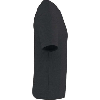 Right View of Grey WELLABLE Men's Short Sleeve Tee plain