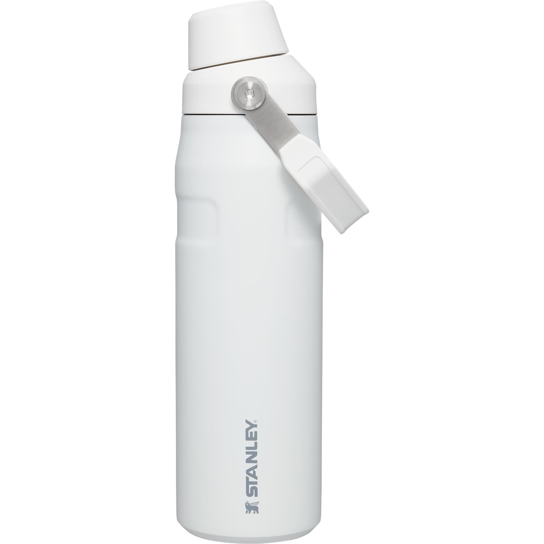 Right View of White Stanley IceFlow™ Bottle with Fast Flow Lid 24oz.