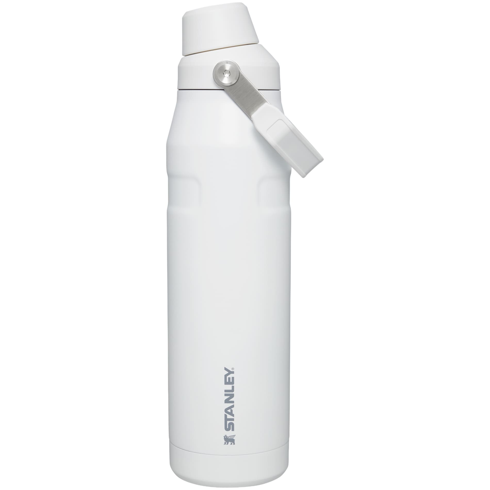 Right View of White Stanley IceFlow™ Bottle with Fast Flow Lid 36oz.