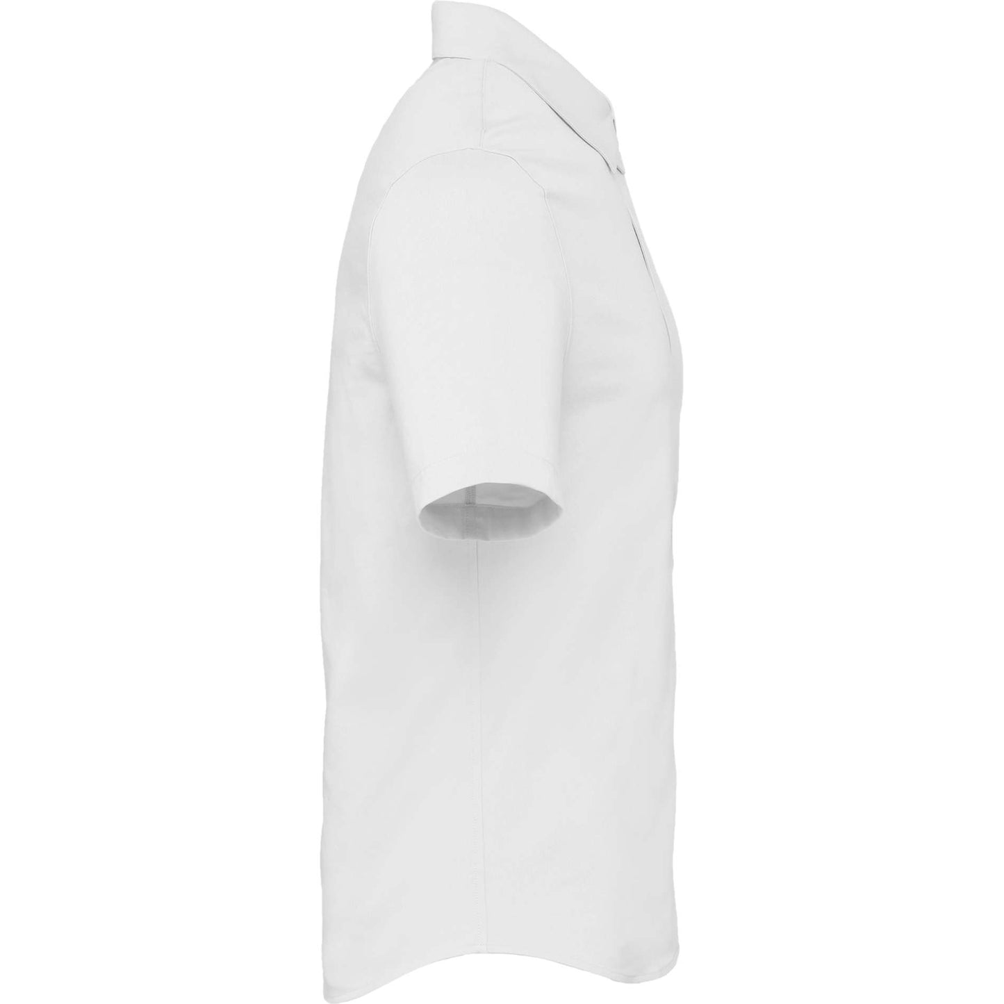 Right View of White TATRA Eco Short Sleeve Knit Shirt - Men's plain