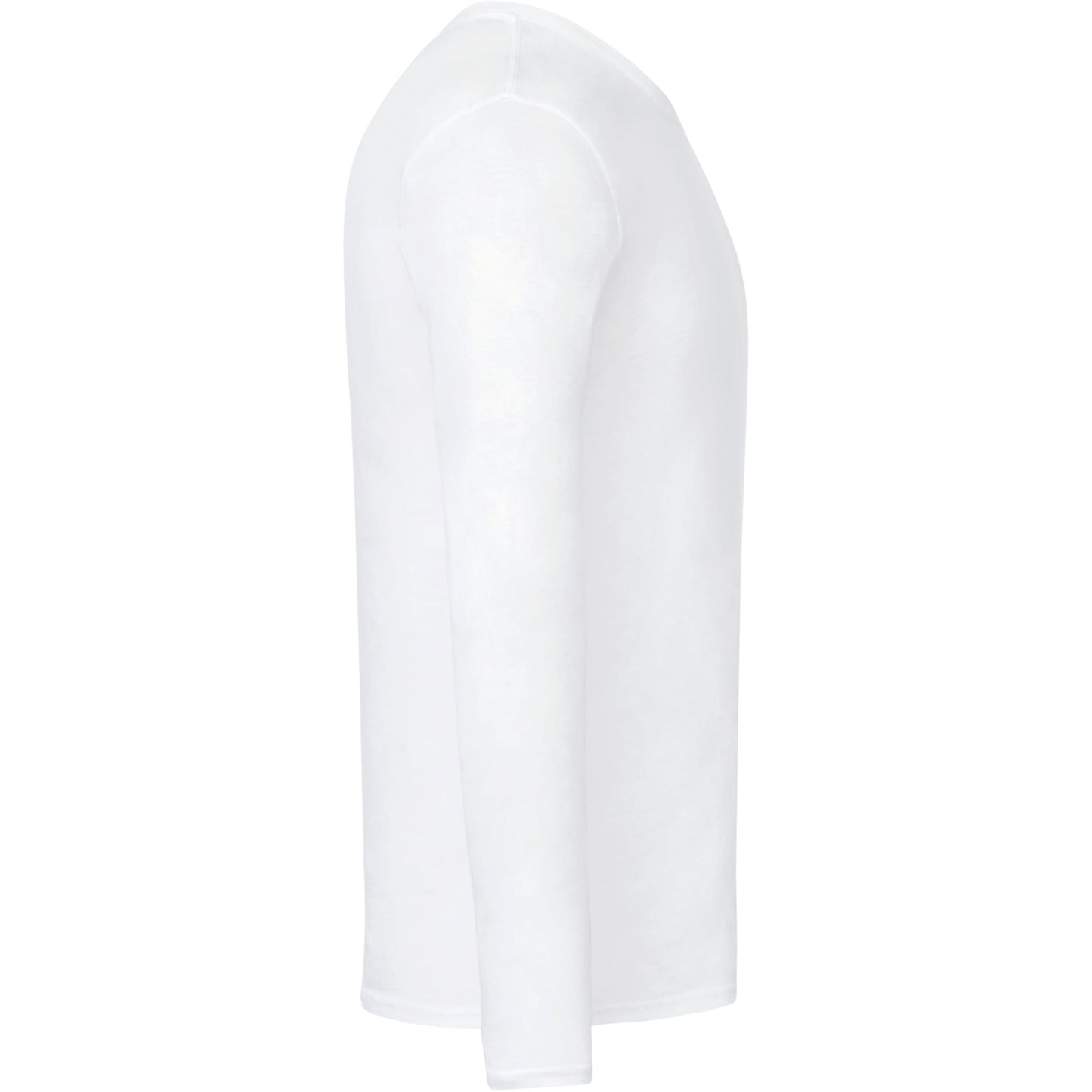 Right View of White tentree Organic Cotton Longsleeve Tee - Men's plain