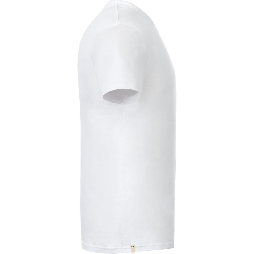 Right View of White tentree Organic Cotton Short Sleeve Tee - Men's plain