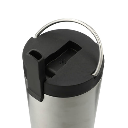 Silver Thor Copper Insulated Tumbler 24oz Flip Straw Lid