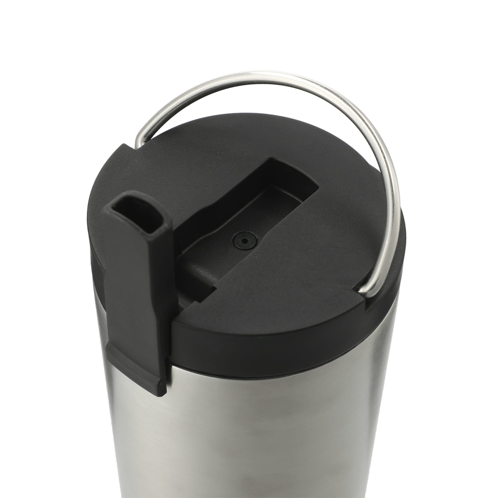 Silver Thor Copper Insulated Tumbler 24oz Flip Straw Lid