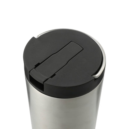 Silver Thor Copper Insulated Tumbler 24oz Flip Straw Lid