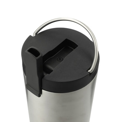 Silver Thor Copper Insulated Tumbler 24oz Flip Straw Lid
