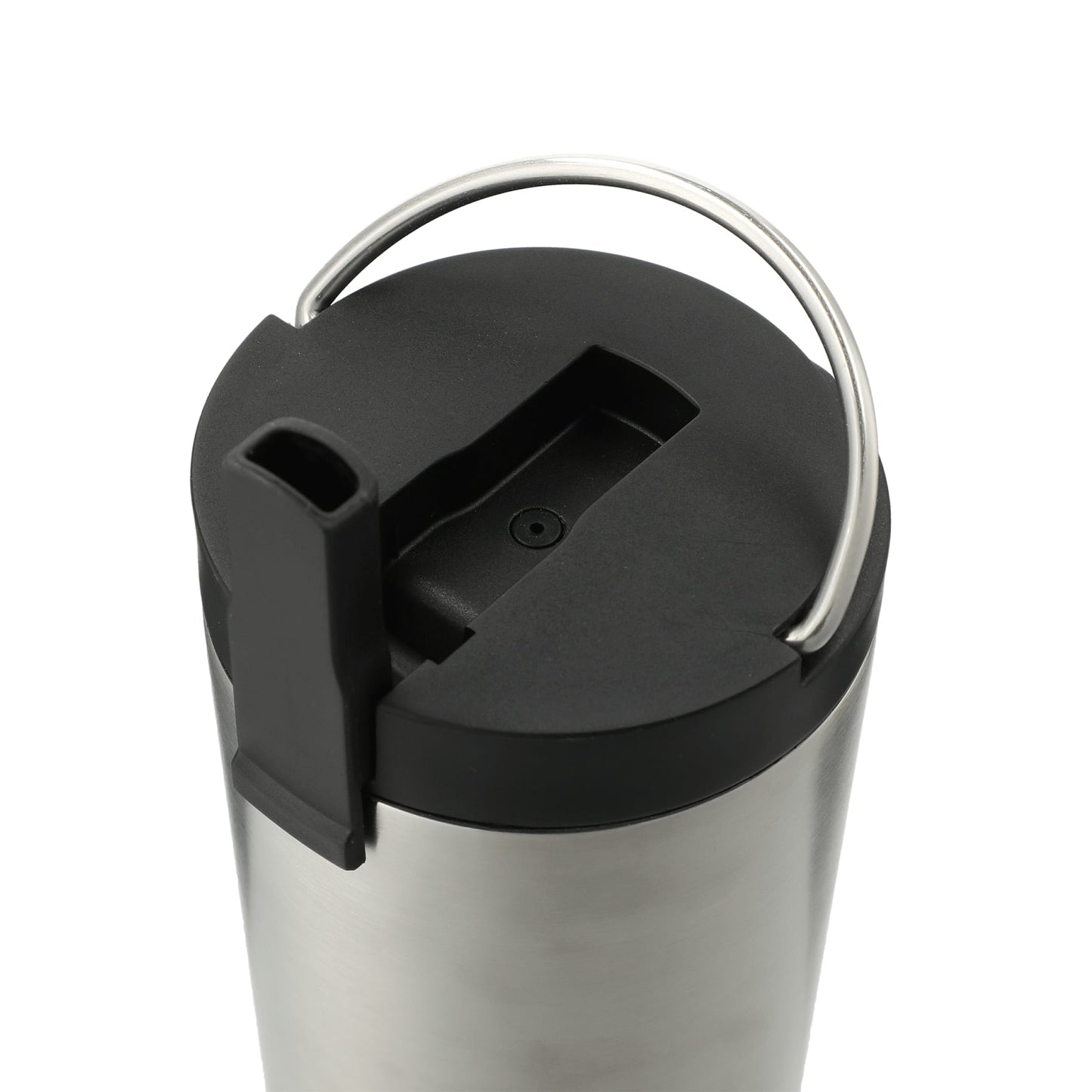 Silver Thor Copper Insulated Tumbler 24oz Flip Straw Lid