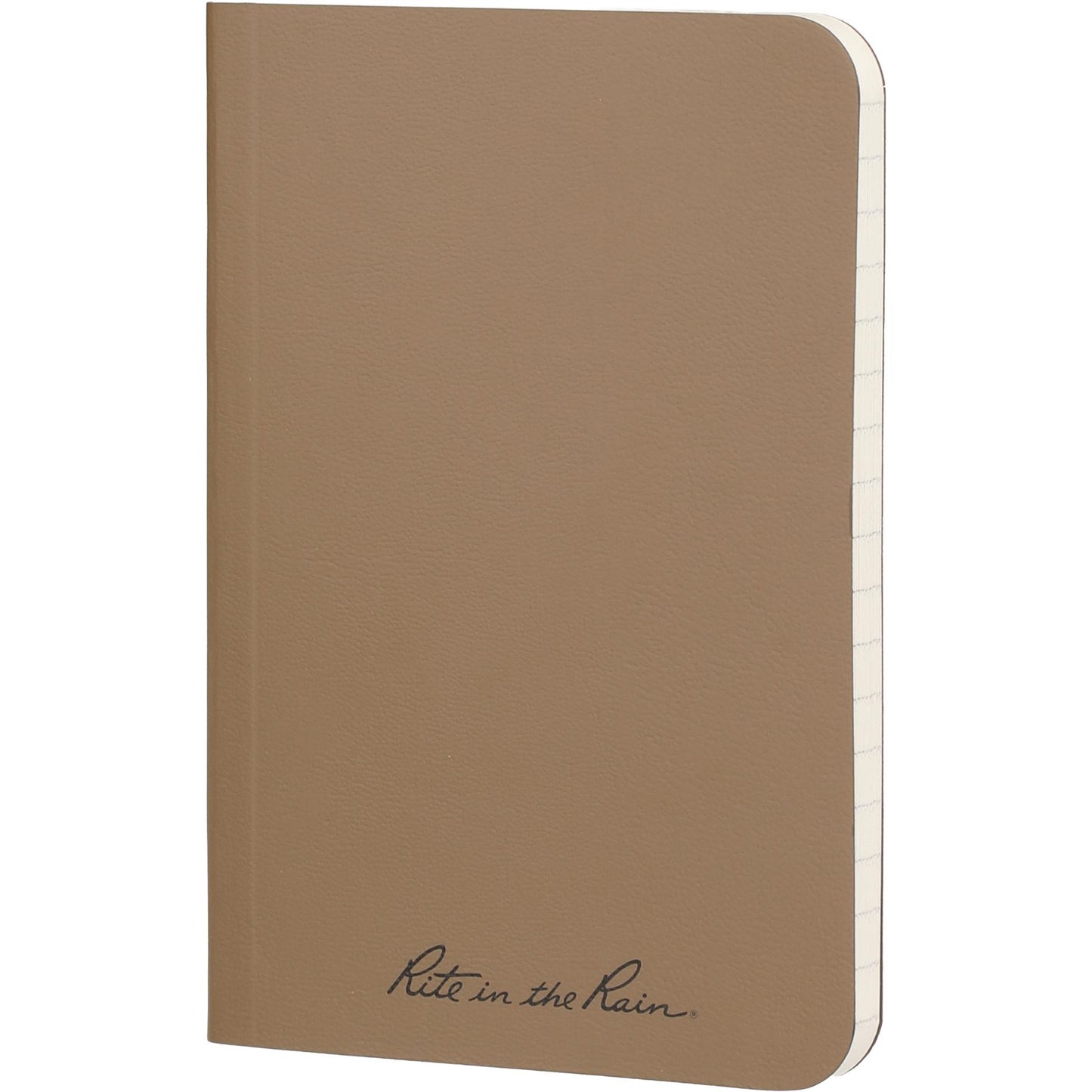 Tan 3.5" x 5.25" Rite in the Rain Soft Cover Notebook plain