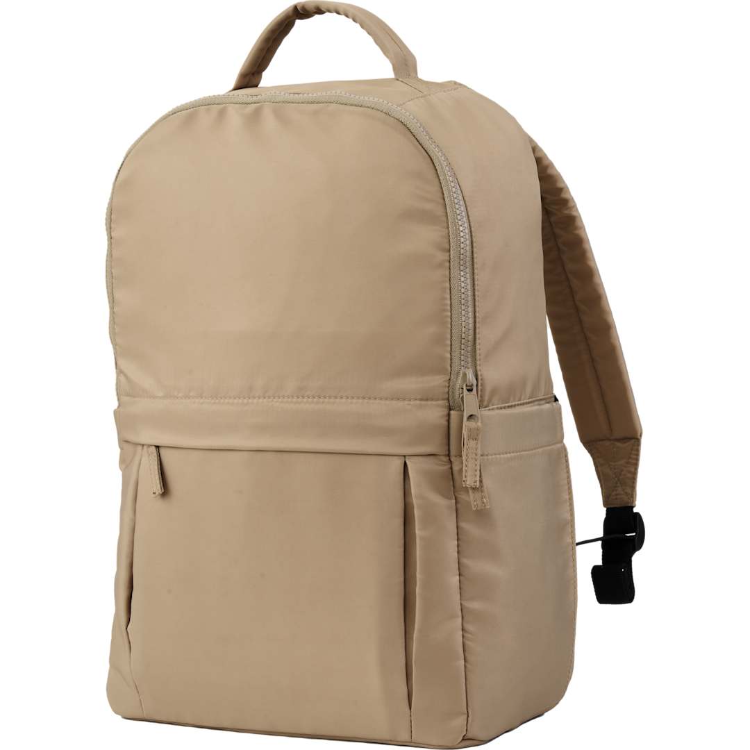 Tan Daybreak Recycled 15" Laptop Backpack plain