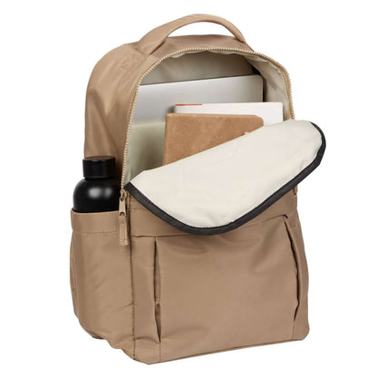 Tan Daybreak Recycled 15" Laptop Backpack plain