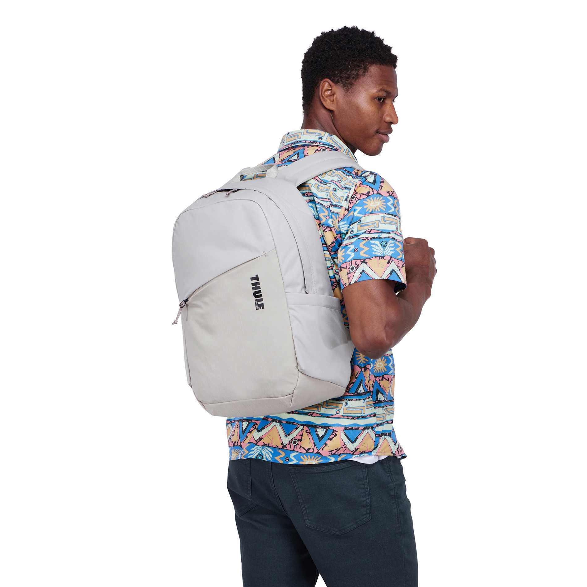Tan Thule Heritage Notus 16" Computer Backpack 20L plain