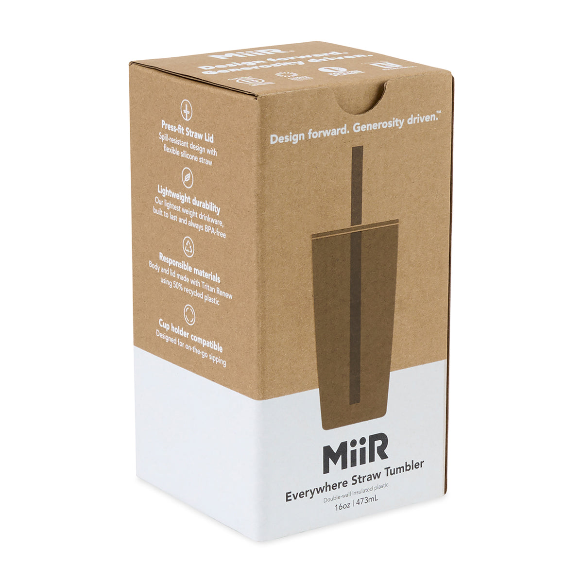Tidal Blue MiiR® Everywhere Straw Tumbler - 16 Oz.
