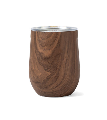 Walnut CORKCICLE® Stemless Wine Cup - 12 Oz. plain