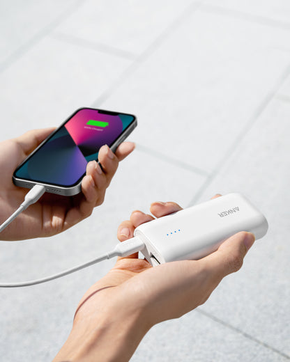 White Anker 321 Power Bank (PowerCore 5K)