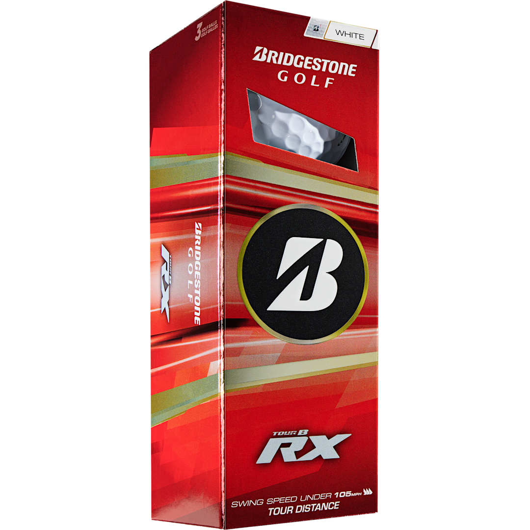 White Bridgestone Tour B RX Golf Balls - 3 Pack