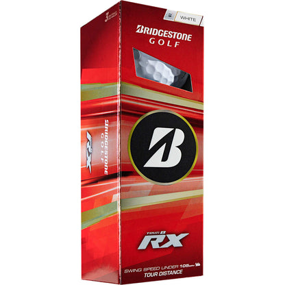 White Bridgestone Tour B RX Golf Balls - 3 Pack
