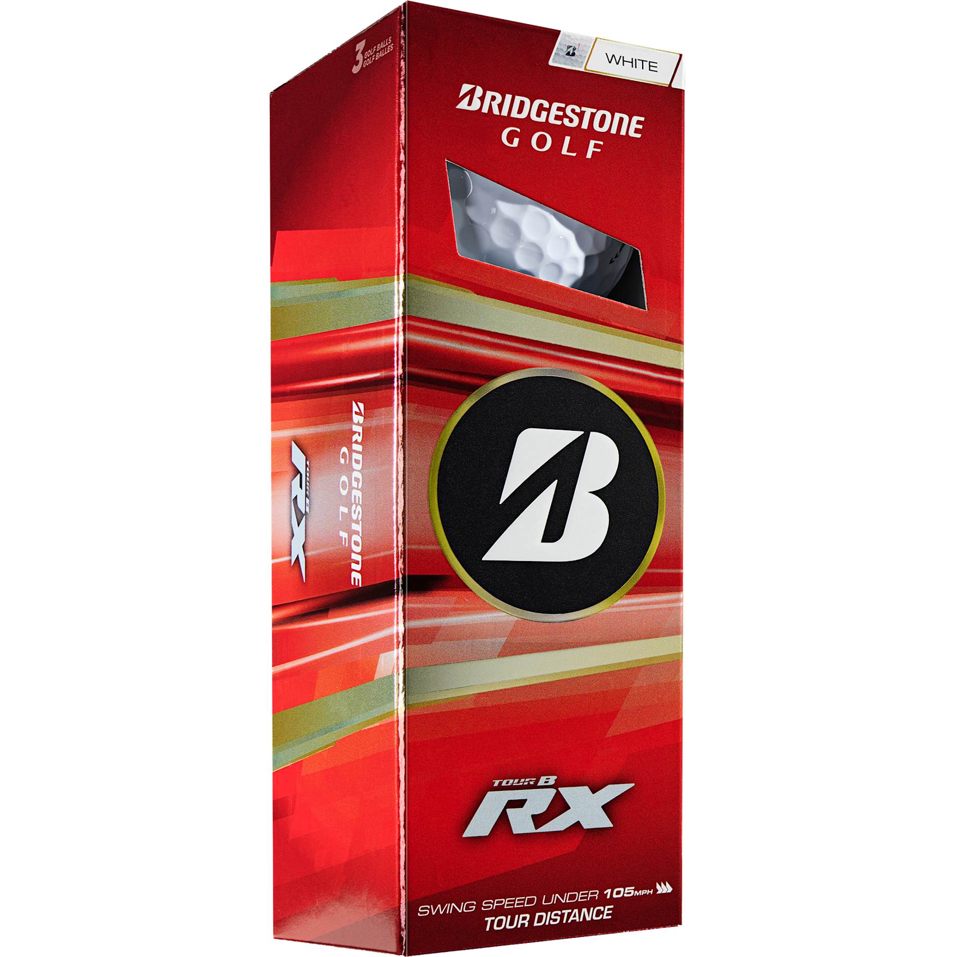 White Bridgestone Tour B RX Golf Balls - 3 Pack