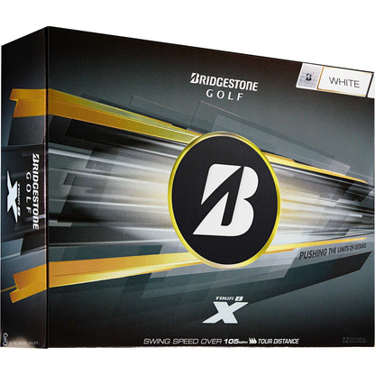 White Bridgestone Tour B X Golf Balls - 12 Pack