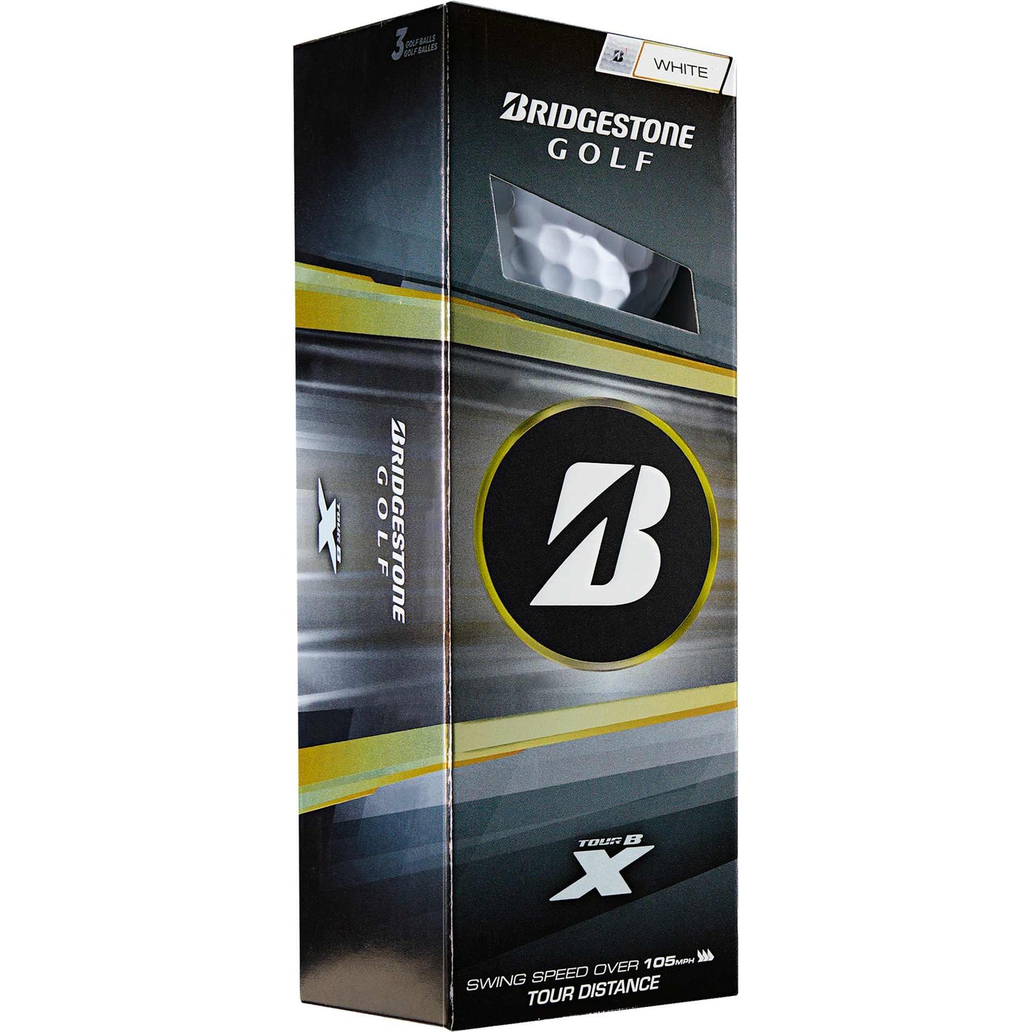 White Bridgestone Tour B X Golf Balls - 3 Pack